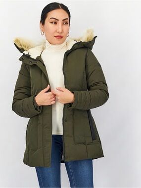 Sam Edelman Olive Faux Fur Hood Puffer Parka